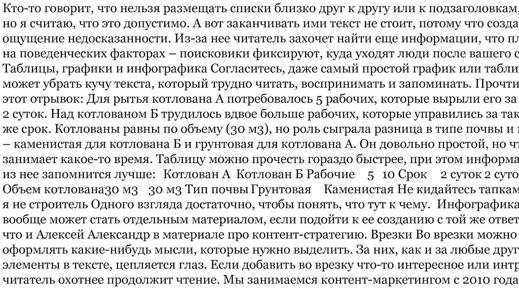 Гайд по визуальному оформлению текста